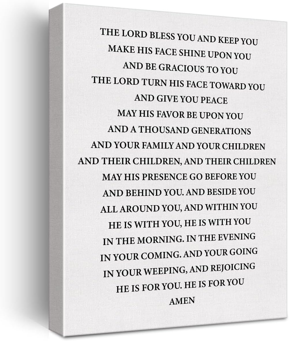 Bible Verse Christian Wall Art Canvas Painting Print Framed