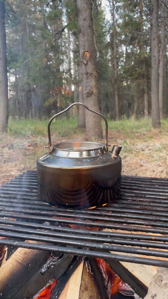 Amazon.com: Camping Kettle for Boiling Water 1.2L | Stainless