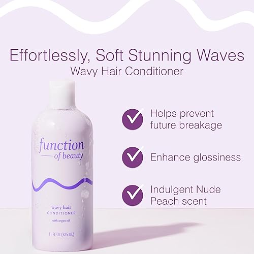 Miniatura 2 de Function of Beauty Wavy Hair Conditioner - Sulfate-Free Conditioner for Natural Wavy Texture - Lightweight, Anti-Frizz, Strengthening & Hydrating