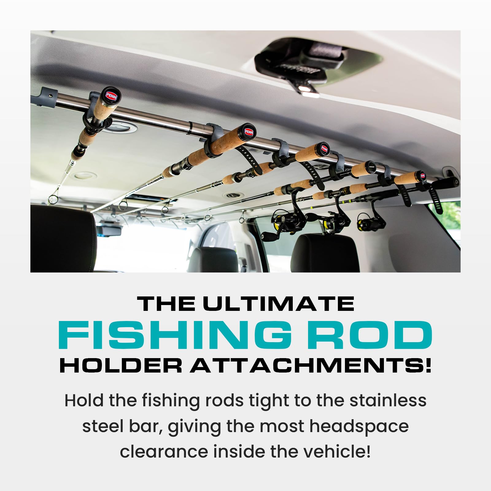 tracrac fishing rod holder R RODLOK Pair for 1 Rod Colour:Brass rings completely rust resistant A rare record for