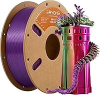 Vista 15 de ERYONE Filamento de ácido poliláctico (PLA) de seda para impresora 3D, de 1.75 mm +/- 0.03 mm, carrete de 1 kg (2.2 libras), verde esmeralda seda