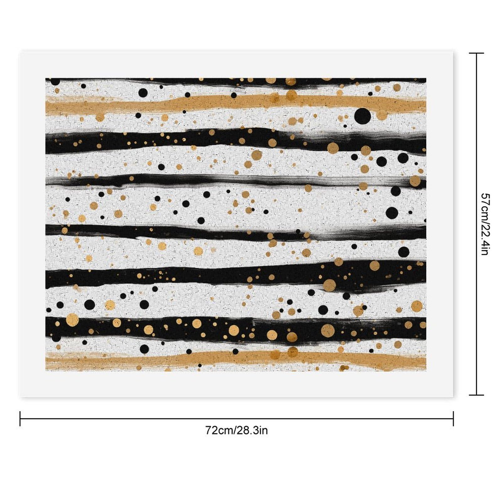 RTBKLYQ Kit per dipingere con i numeri, per adulti e principianti, inchiostro e strisce dorate, 1 tela per pittura a olio digitale fai da te, decorazione per la casa