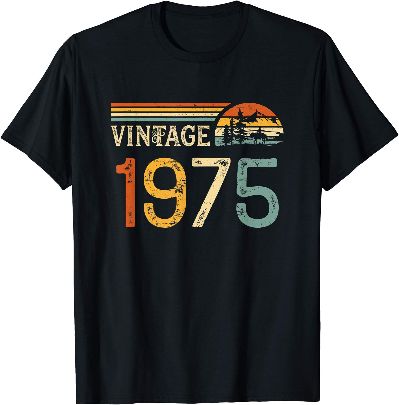 Vintage Retro Style Birthday ApparelVintage Made in 1975 - 50th Birthday 50 years old Men Women T-ShirtOEKO-TEX STANDARD 100