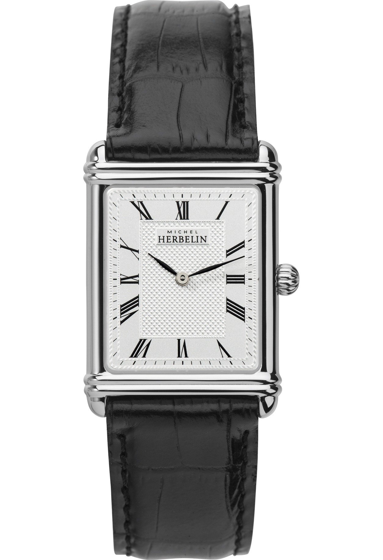 Michel Herbelin Mens, Analogue Quartz, Leather Strap 17468/08, Sapphire