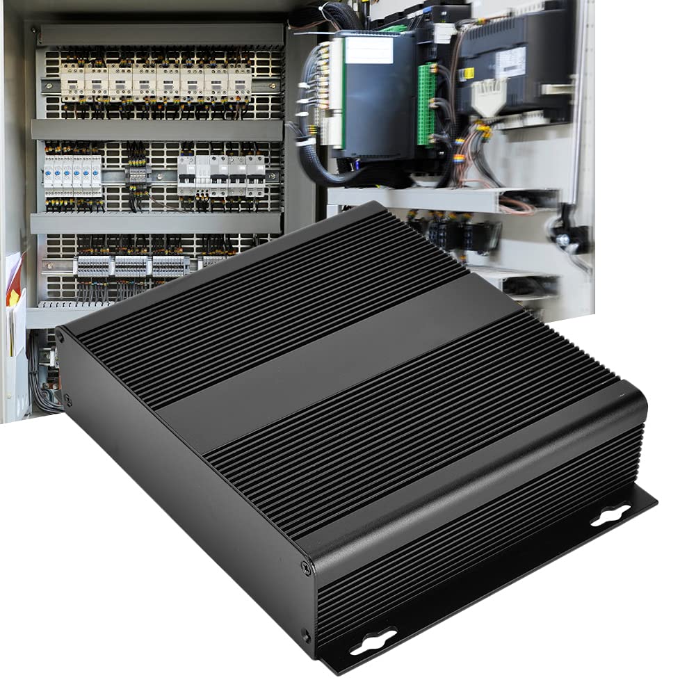 Gehäuse, Aluminiumbox für elektronische Projekte, schwarzes Gehäuse für Produkte und Leiterplatte
