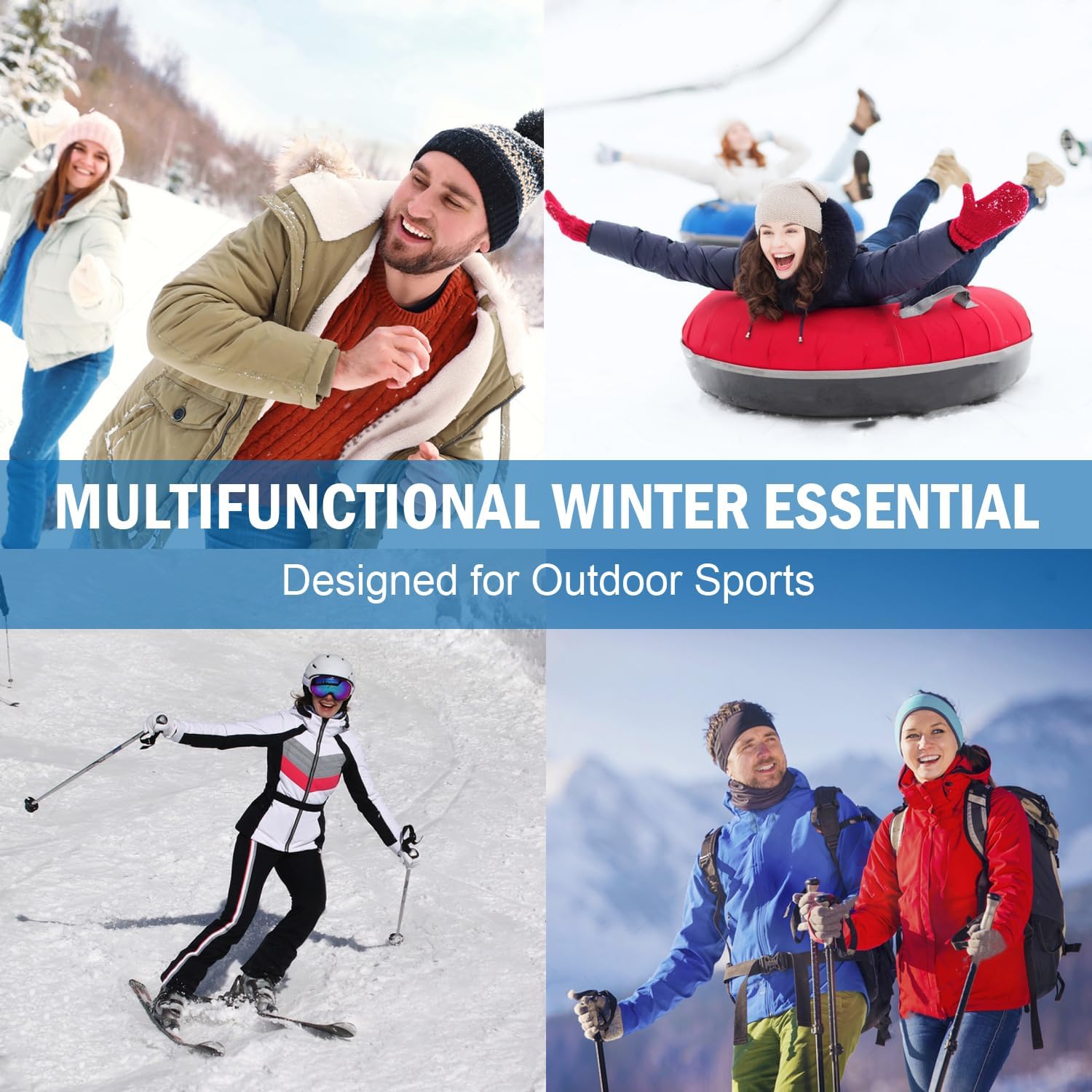 Ski Mask Balaclava Wind-Resistant Winter Face Mask for Women/Men Adjustable Warm Hood Cover Hat Cap Scarf - Image 7