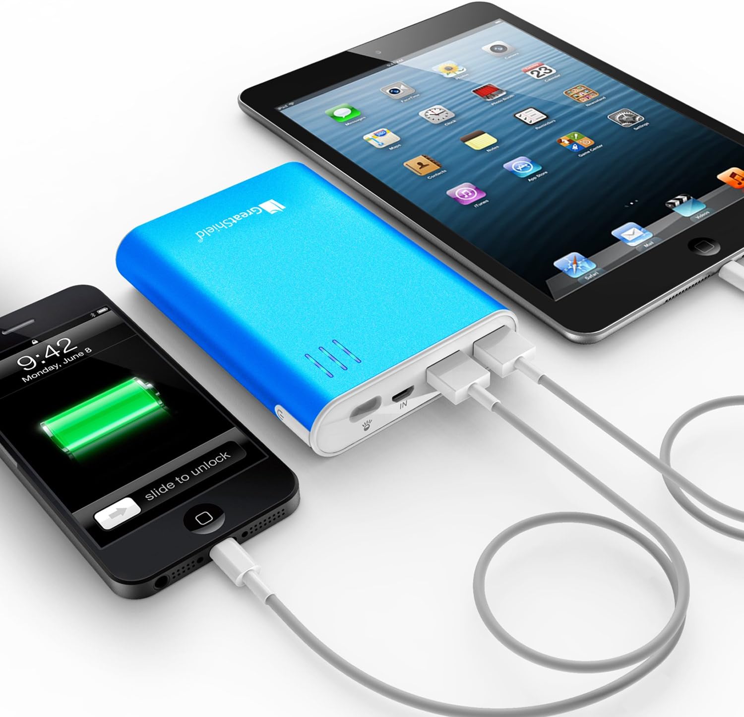 3.5 mm Headphone Jack Adapter, Fourcase Earphone Adapter & Splitter, 2 in 1 Aux Headphone Jack Audio + Charge Cable Adapter Compatible with IP 7/8/6