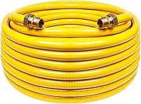 Vista 1 de Línea de Gas Flexible de 33 pies 1/2'', Tubería de Acero Inoxidable Corrugado CSST, Kit de Conversión de Línea de Gas Natural y Tubería de Propano