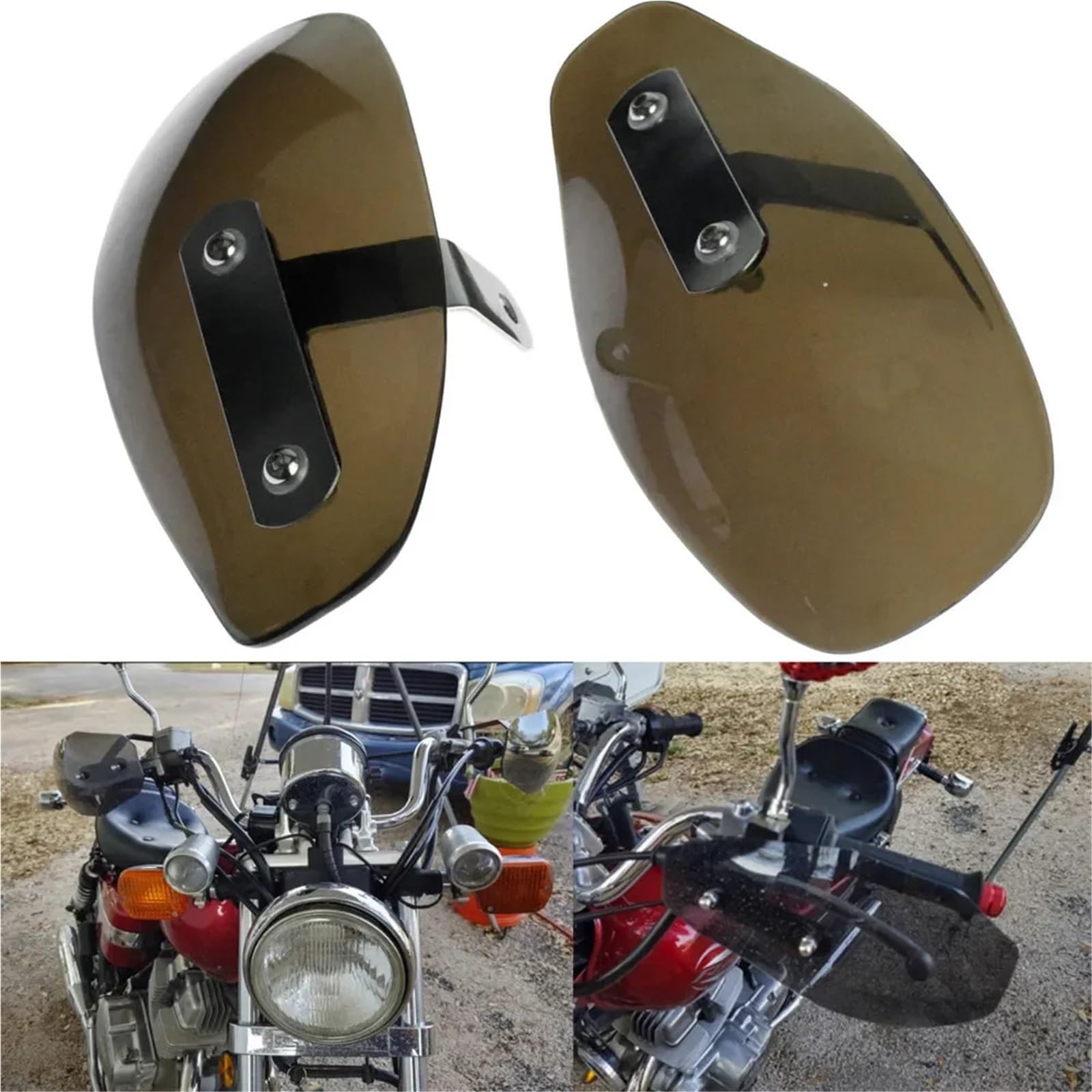 osłony kierownicy Pasuje do Harley Touring Dyna Softail Sportster Road King Chopper Cruiser Osłona dłoni Deflektor zimnego wiatru