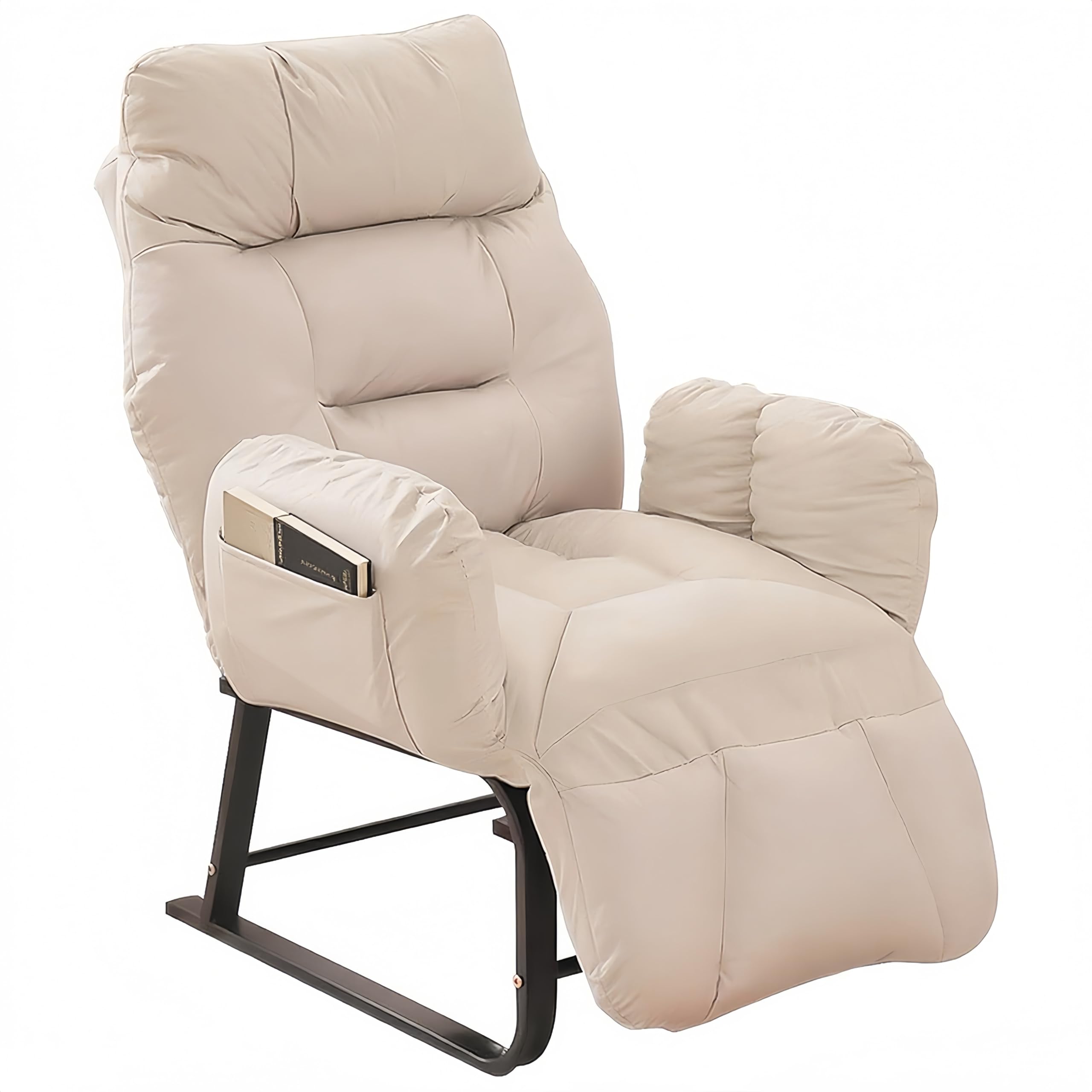 新品　座椅子　リクライニングチェア　1人掛け　多機能　ファブリック生地　ベージュ Amazon｜TUIYIDUO リクライニングチェア リクライニングソファ 耐荷重