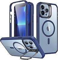 Vista 8 de ESR - Funda completa para iPhone 13 Pro Max, con soporte, MagSafe, a prueba de caídas de grado militar, protector de pantalla incorporado de vidrio