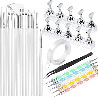 FANDAMEI Herramientas de arte de uñas, cepill...