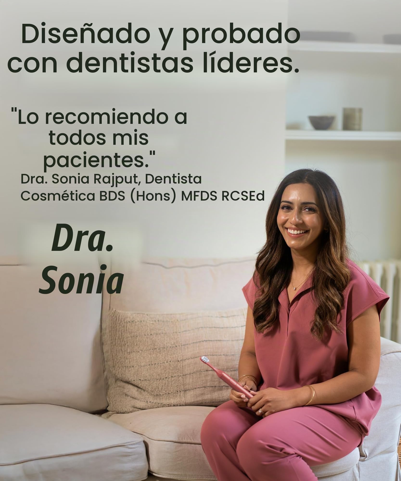 SURI 2.0 Cepillo de dientes eléctrico sónico con sensor de presión | 1 mes + batería | Clasificación número 1 del Reino Unido | Cepillo de dientes eléctrico para adultos | Cepillos de dientes sónicos