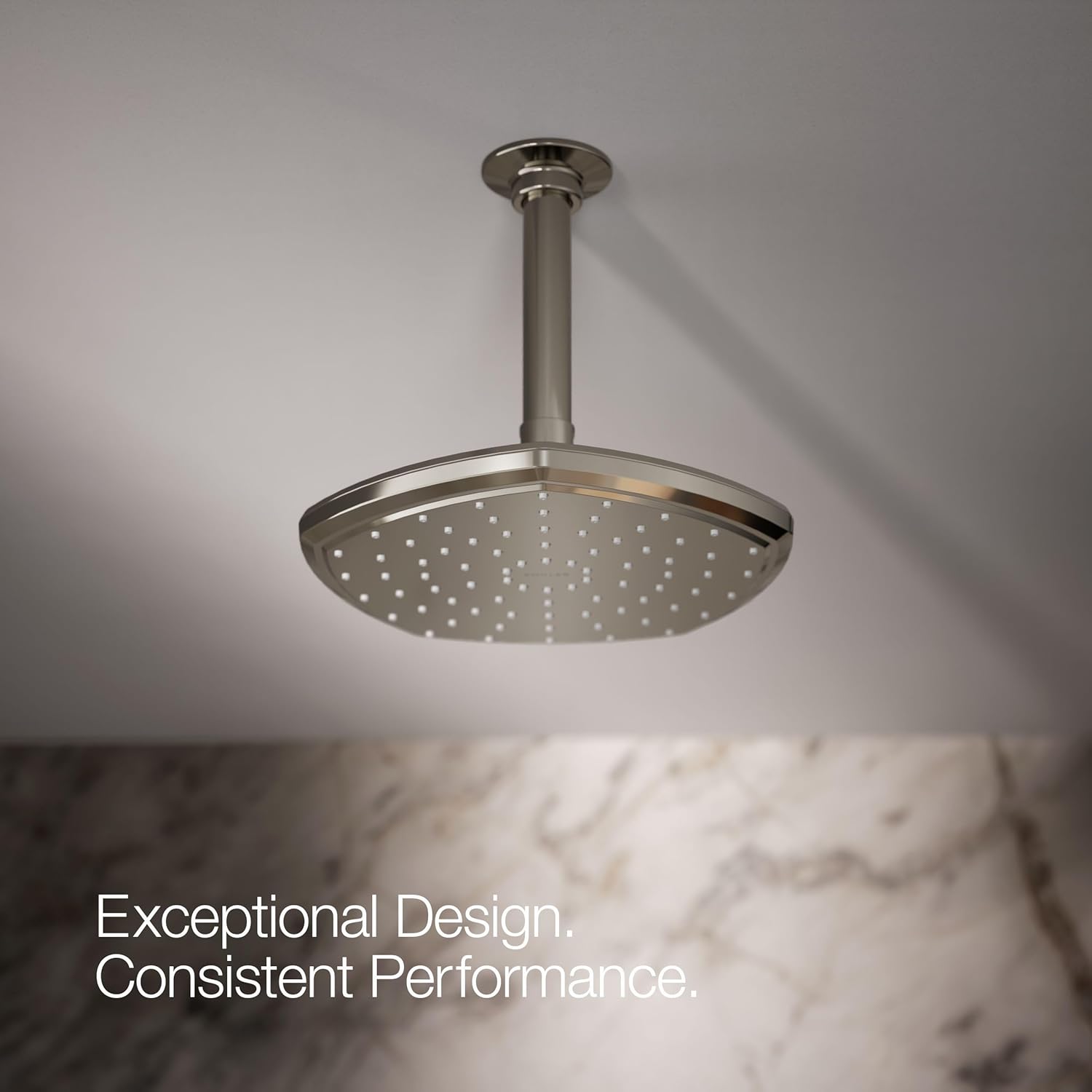 Kohler 27051-G-SN Occasion® 8" single-function rainhead, 1.75 gpm, Vibrant Polished Nickel