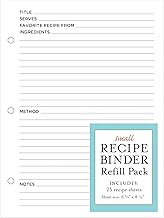 Small Recipe Binder Refill Pack: 25 Sheets