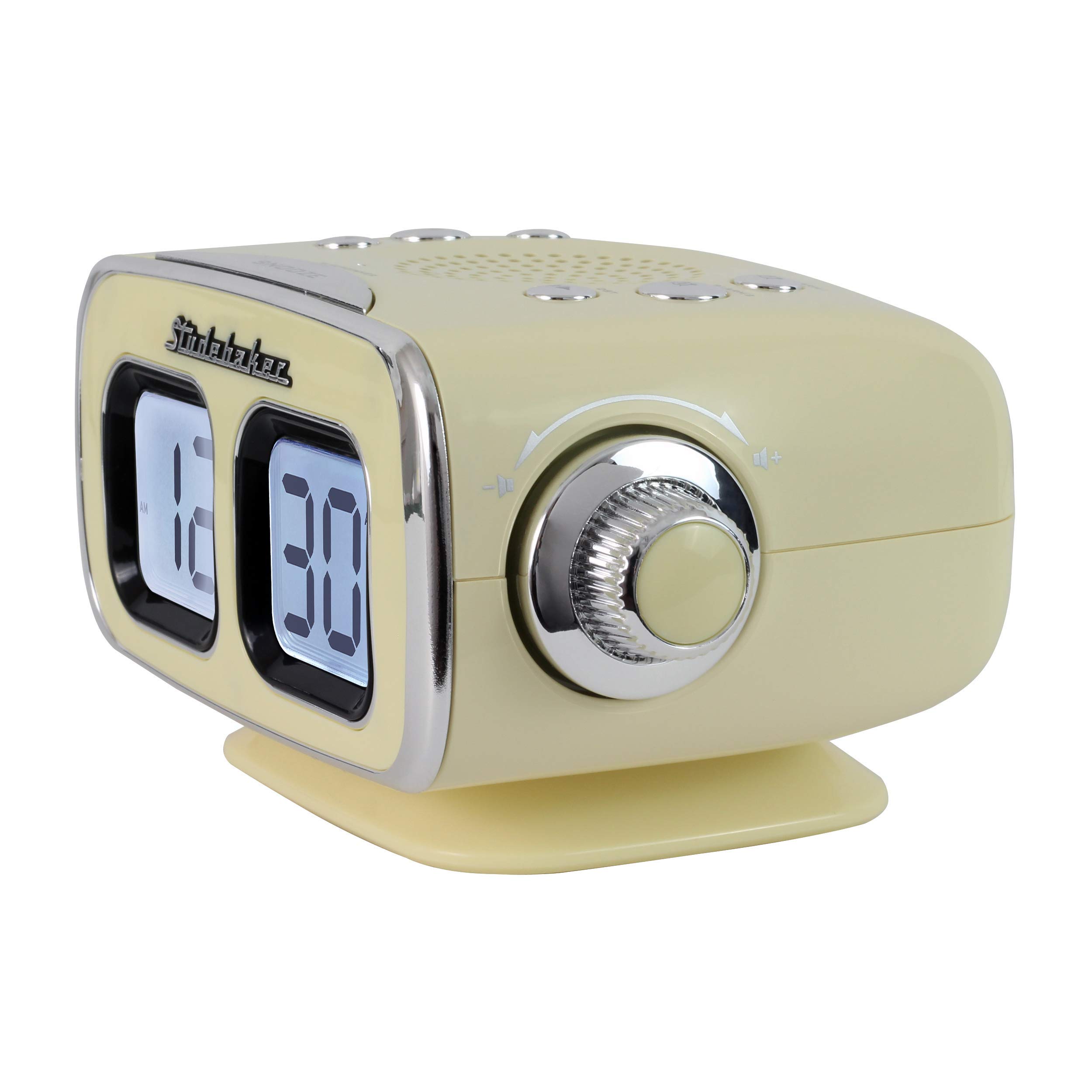 DreamSky Alarm Clock Radio for Bedroom FM Radio Clock with Battery