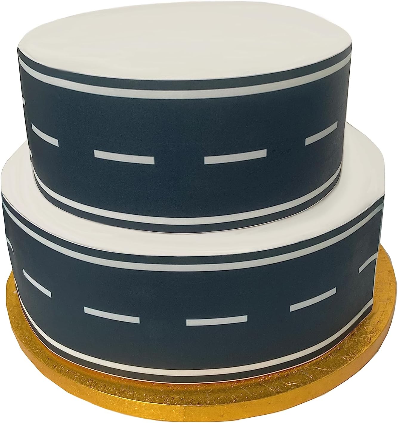 A4 Edible Decor Icing Sheet Road Highway Motorway Effect Border Edible Cake Topper Decoration