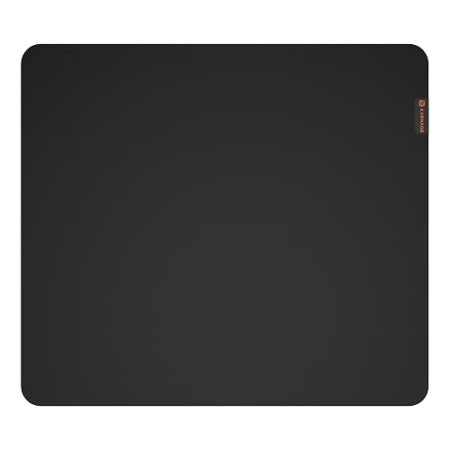 KARNAGE by EVM Large Gaming Mouse Pad (450x400x3mm) | Speed + Control Surface | Anti-Slip Rubber | Micro-Weave Cloth | Precision Tracking Mousepad for Laptop, Office & Gaming | (Black, KMG-MP-119)