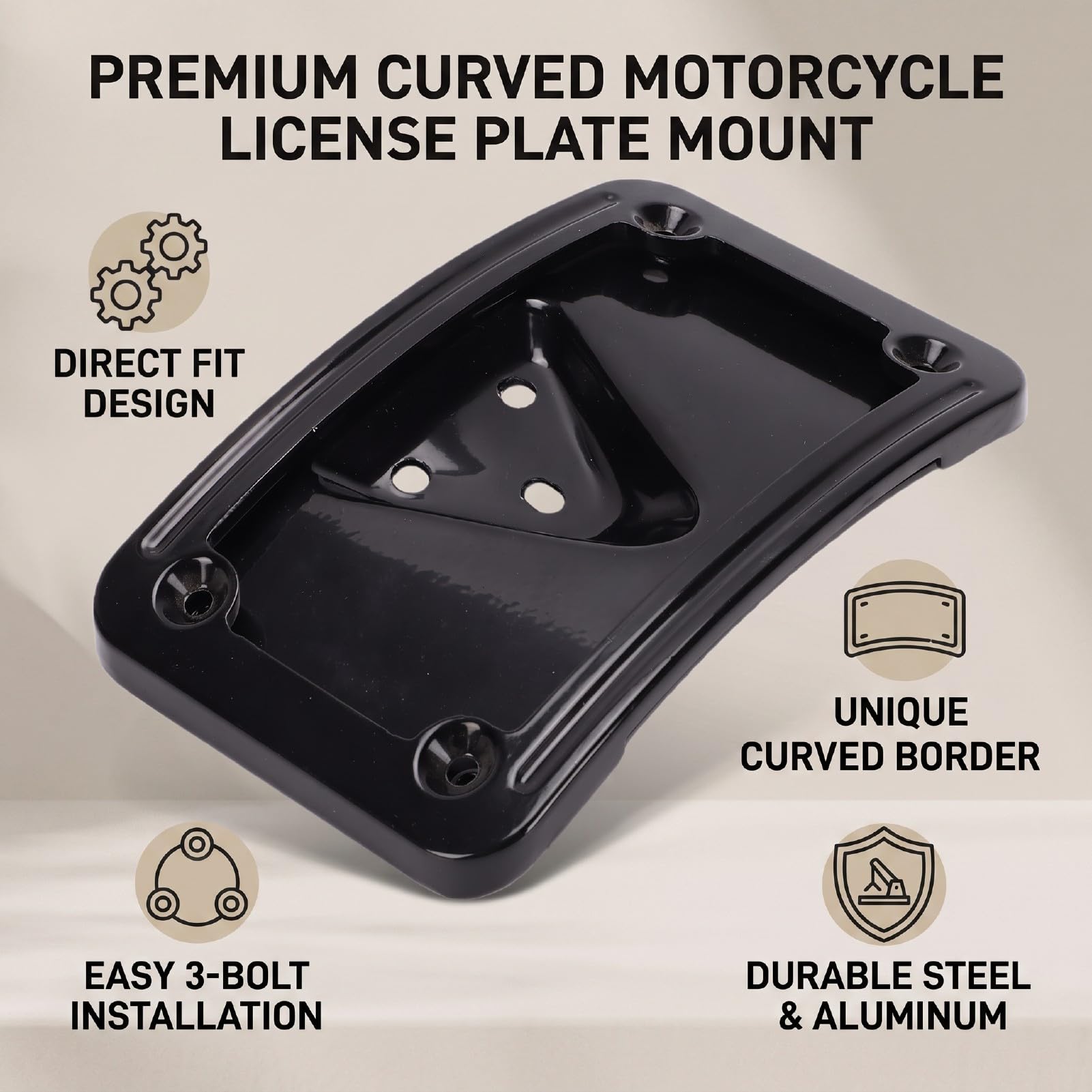 Luocute Supporto Moto Curvo con Telaio