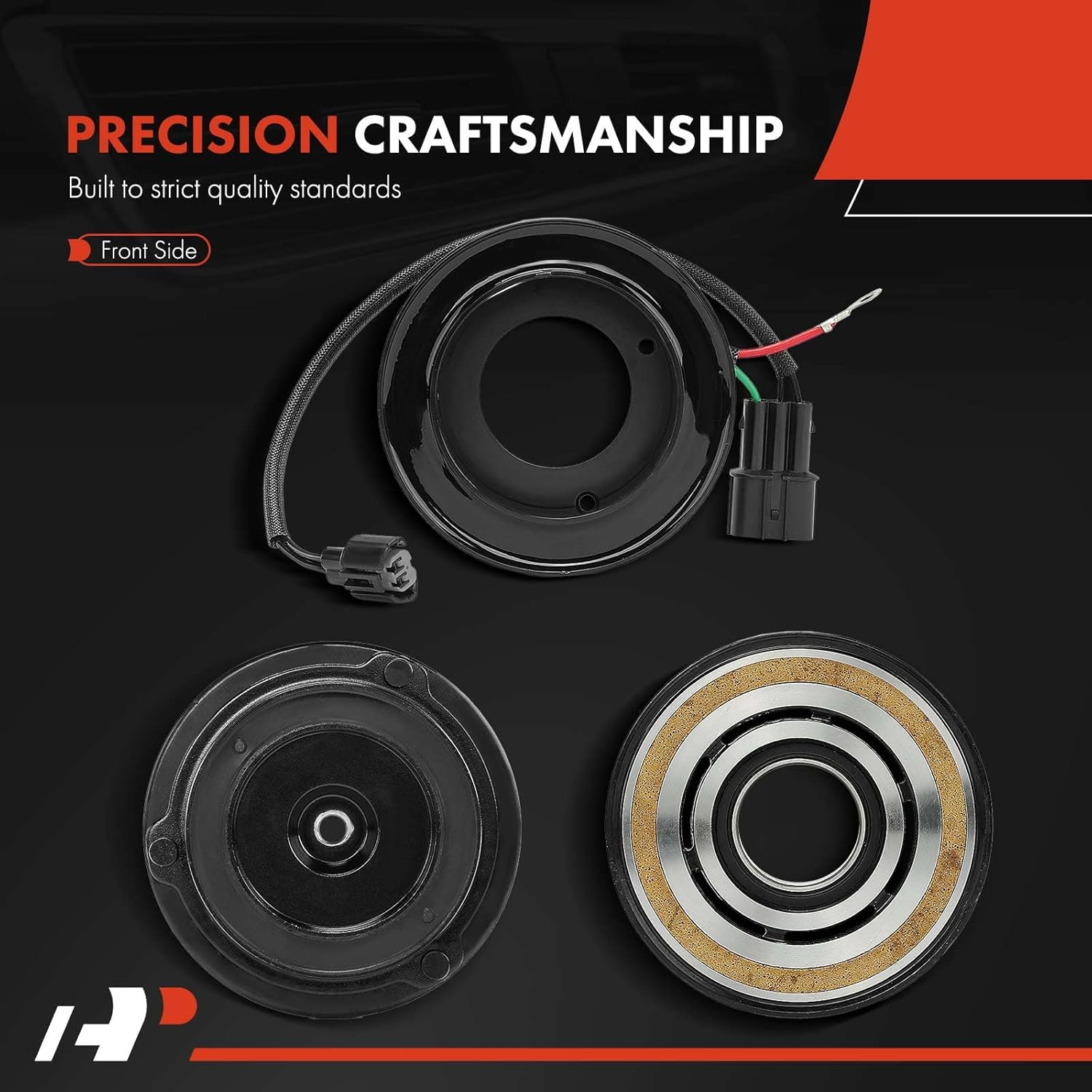 A-Premium Air Conditioner AC Compressor Clutch Kit Compatible with Hyundai Palisade 2020 2021 2022 3.8L