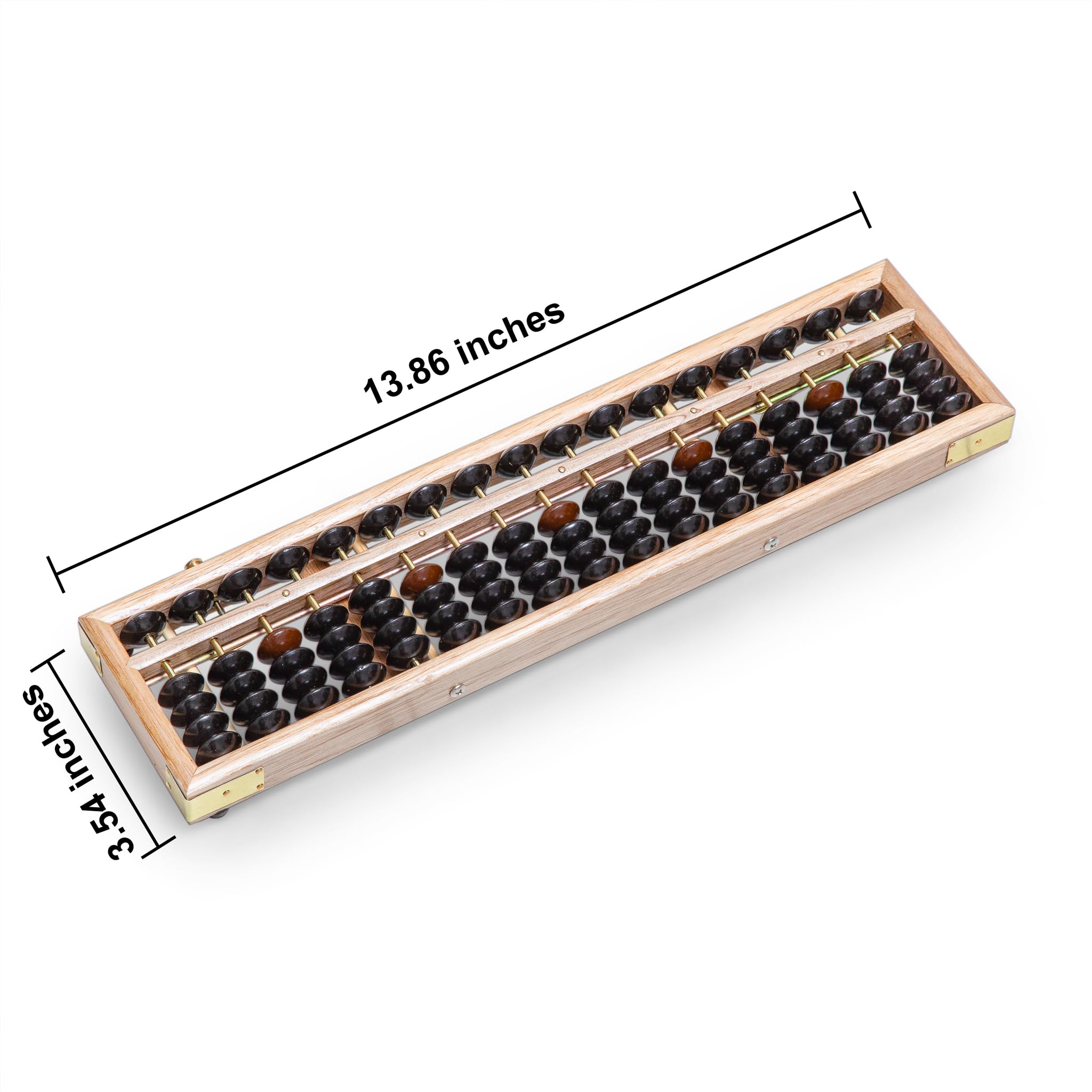 Amazon.co.jp: 黒の長いDi牙木製そろばん-プロフェッショナル17列