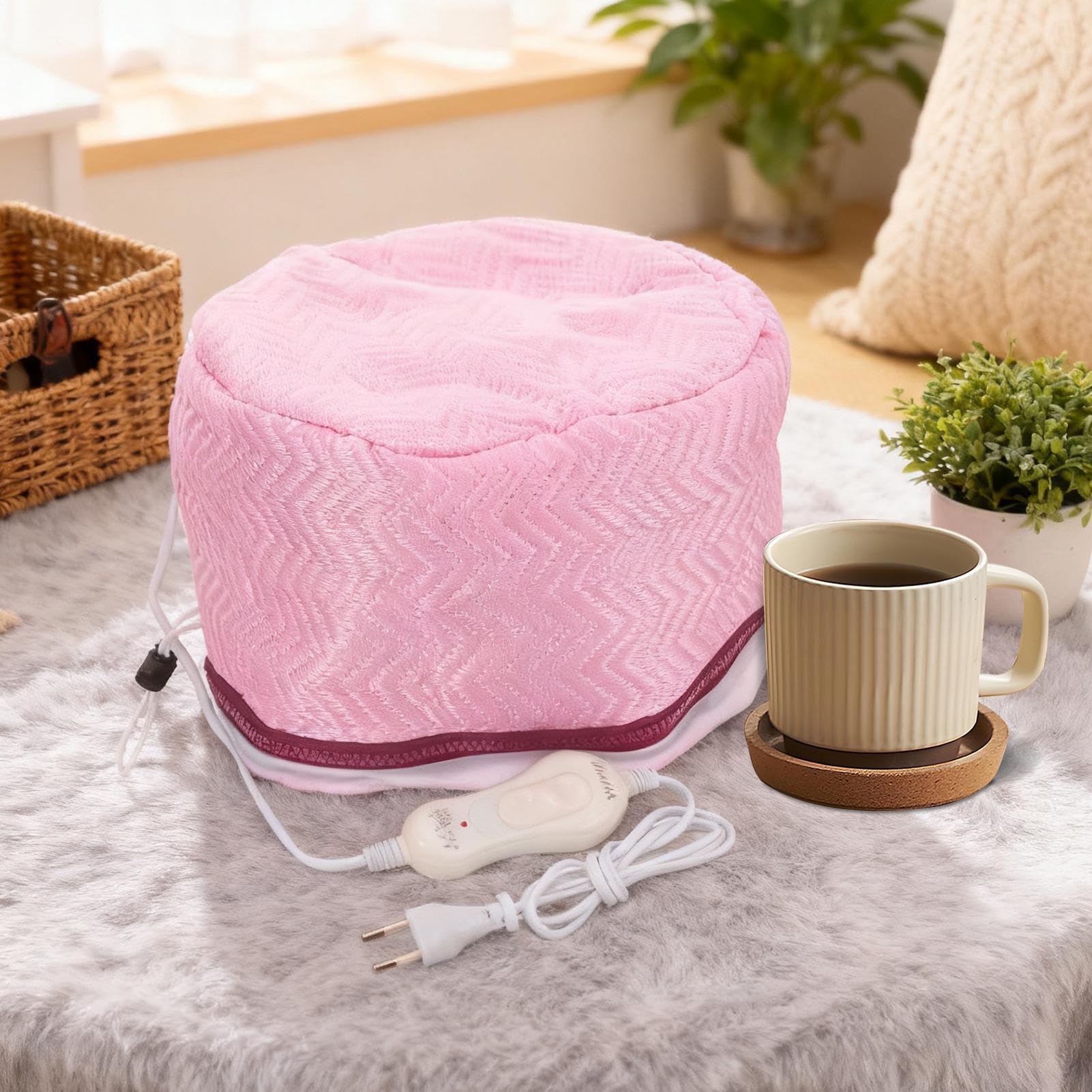 Cappello Vaporizzatore per Capelli | Cappuccio Asciugacapelli a 2 Livelli di Calore,Cuffia Termica Portatile Per Capelli - Per Styling E Condizionamento Profondo Per Donne E Ragazze Cura Della Casa E