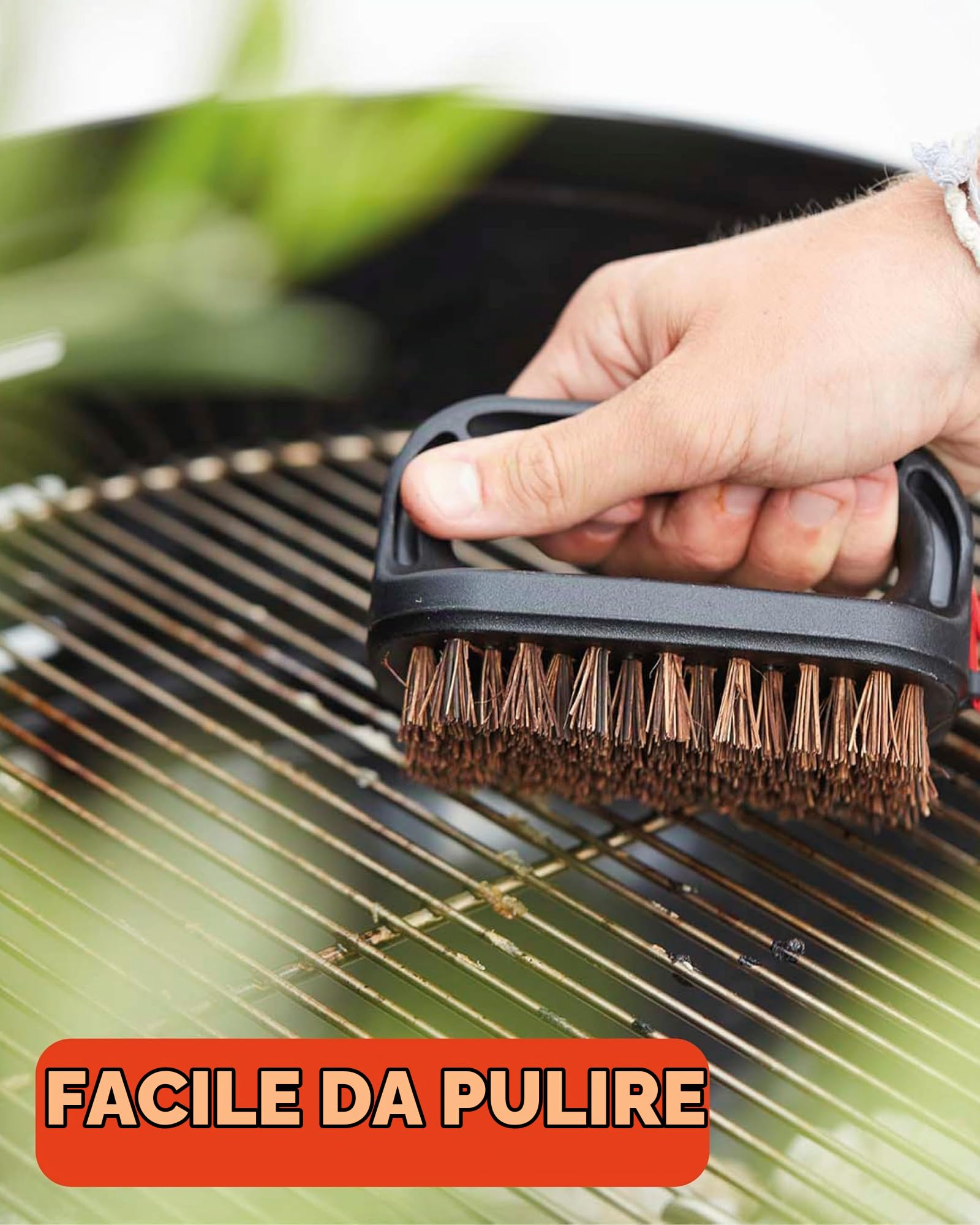 Barbecook Loewy 45 Barbecue a carbone con protezione antivento, barbecue rotondo con QuickStart e QuickStop, regolabile in 3 posizioni, nero, griglia di Ø 43 cm