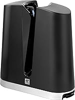 ZWILLING V-Edge Knife Sharpener, Black - Pull-Through Design for Reliable Sharpness on Stainless Steel Knives