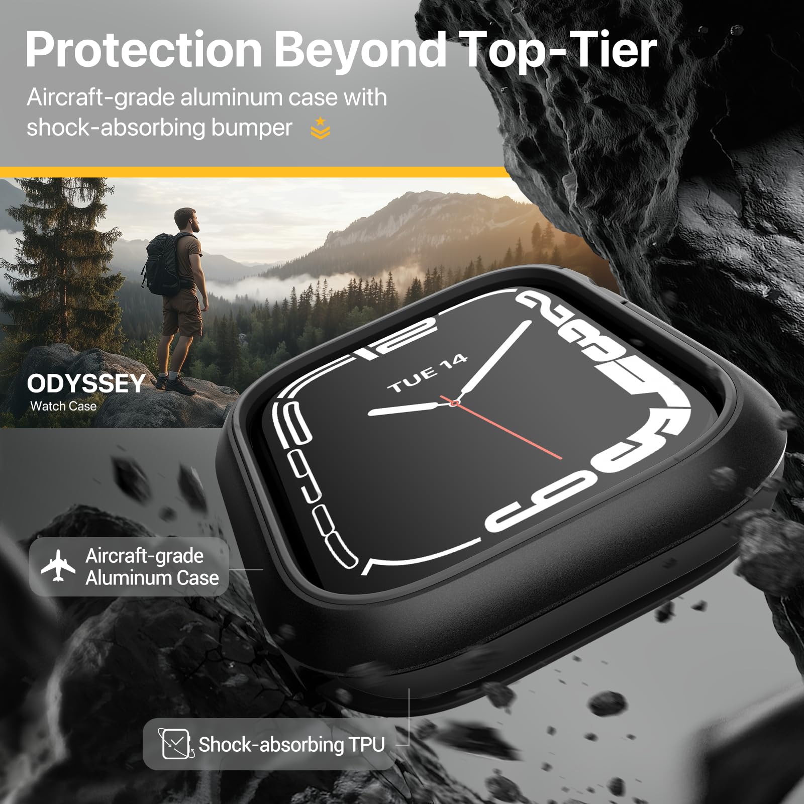 Amazon.com: MAGEASY Aircraft-Grade Aluminum Rugged Case for 46mm