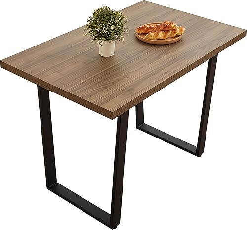 Miniatura 13 de Juego de mesa de comedor de 5 piezas, mesa de cocina moderna de 42.9 pulgadas y sillas de comedor de cuero para cocina y comedor (mesa + 4 sillas