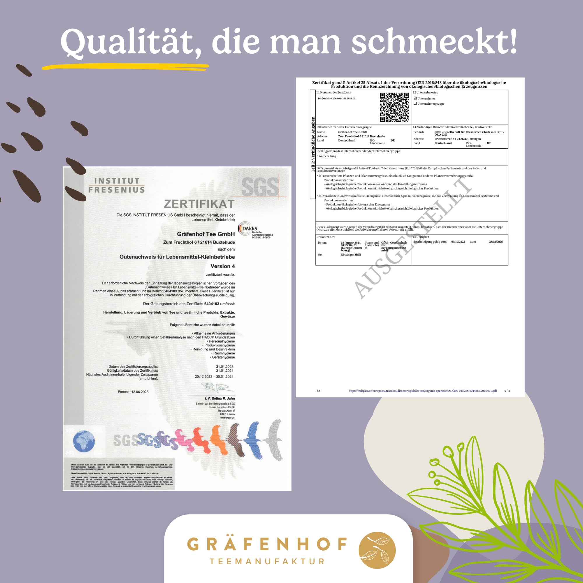Lavendelblüten getrocknet Bio, 1000g, ganze essbare Blüten auch als duftende Lavendelsäckchen, Duftkissen als Mottenschutz oder Lavendeltee nutzbar, beruhigender Kräutertee, Premium Qualität