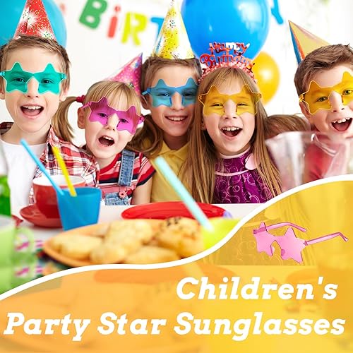 Miniatura 5 de RTBOFY 12Pcs Star Sunglasses for Women Candy Party Sunglass Bachelorette Sunglasses Star Party Favors Halloween Sunglasses
