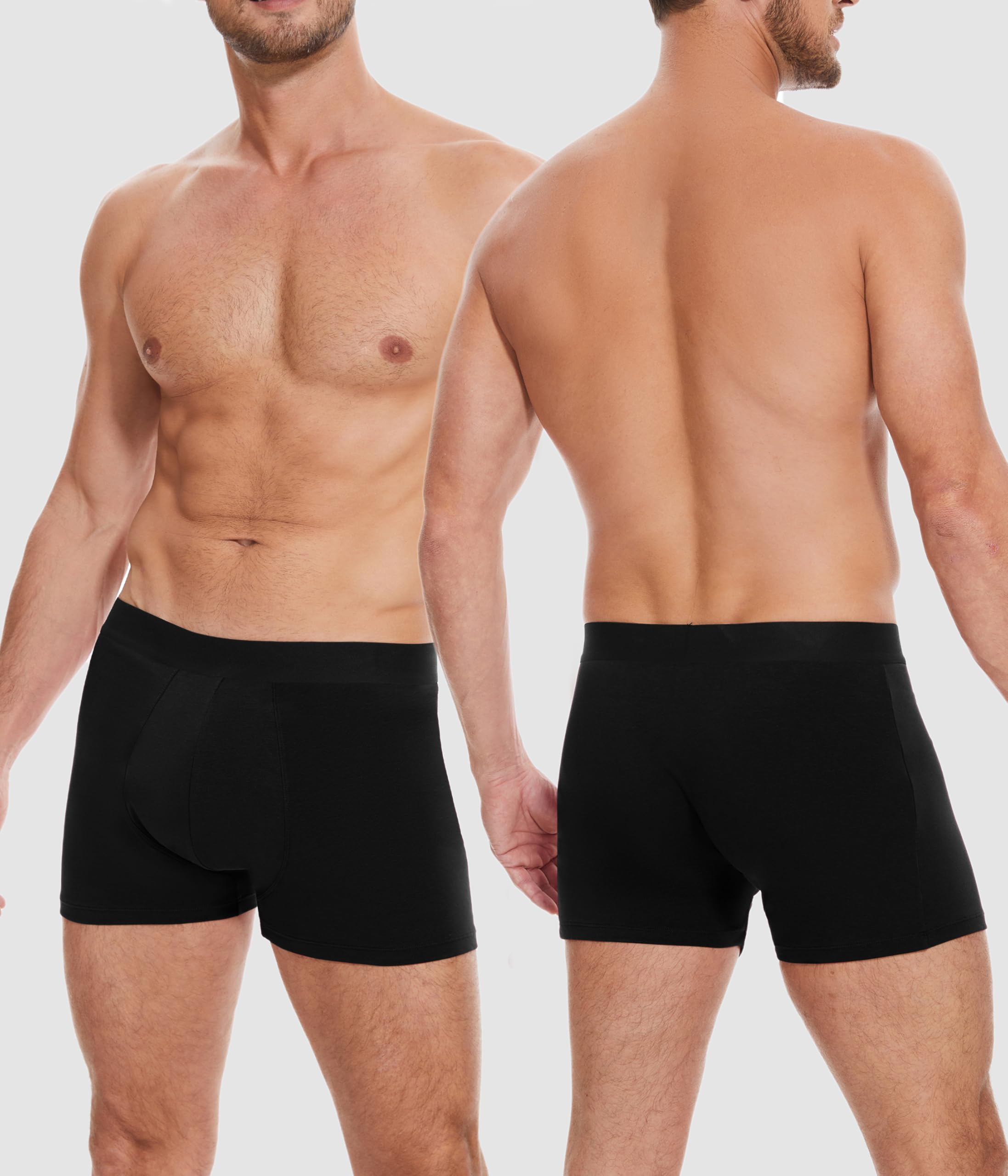 Lot de 3 caleçons d'incontinence pour homme, caleçons boxeurs lavables avec coussinets de protection ultra absorbants, étanches, réutilisables, contrôle des odeurs, pour sortir après une