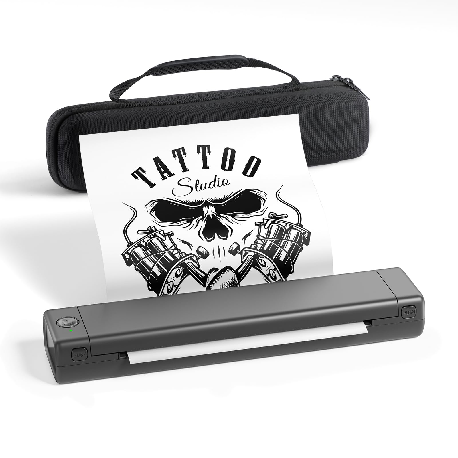 Phomemmo Wireless Bluetooth Tattoo Stencil Printer (Grey) for Artists & Beginners With Carry Case