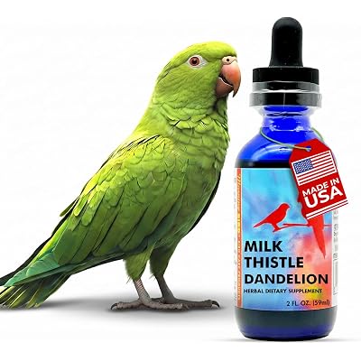 Morning Bird Milk Thistle & Dandelion Extract 2 fl oz – Organic Herbal Supplement for Birds – Supports Liver Health & Natural Detox – Suitable for All Bird Species
