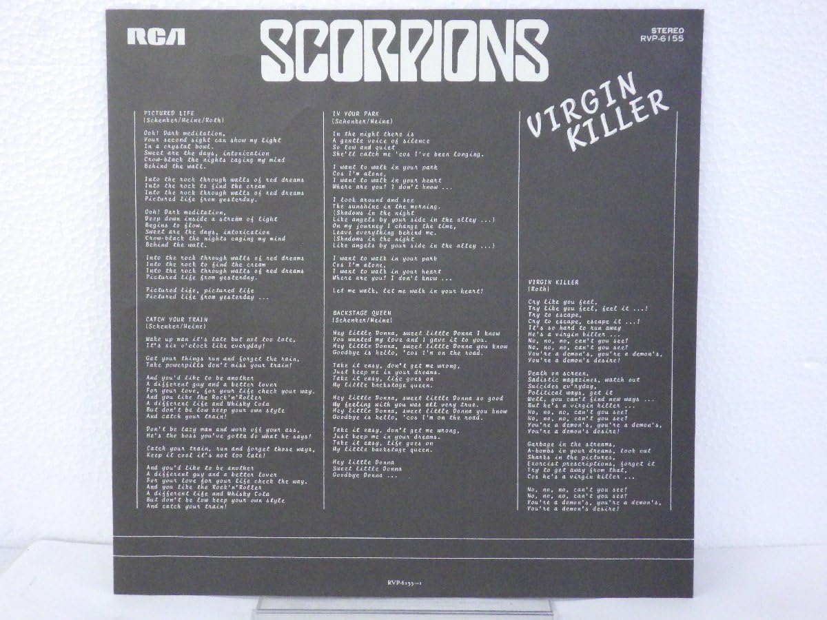 Amazon.co.jp: LP レコード 帯 SCORPIONS スコーピオンズ 狂熱の蠍団