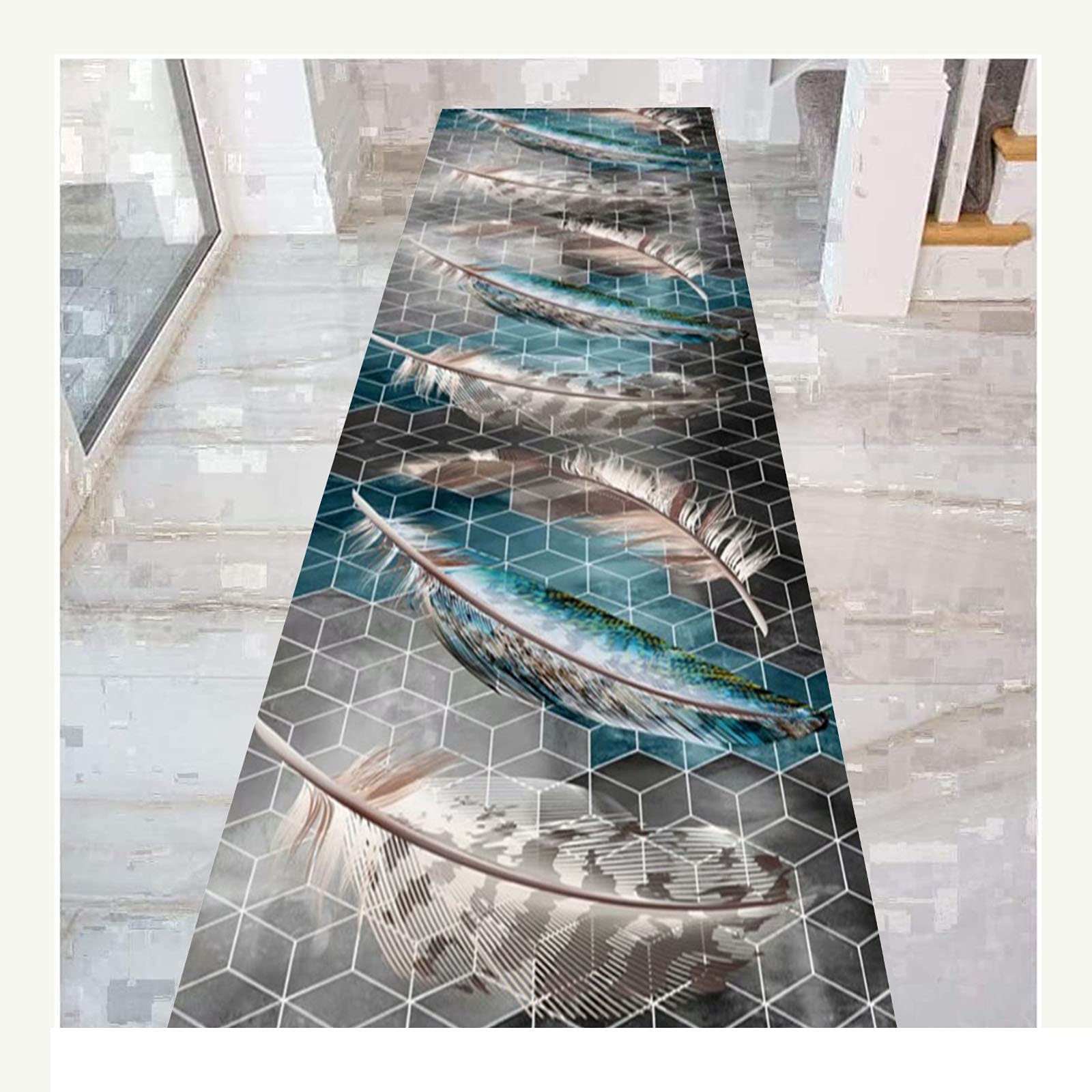 Tapis de passage d'allée pour entrée d'hôtel et couloir de maison chaleureux