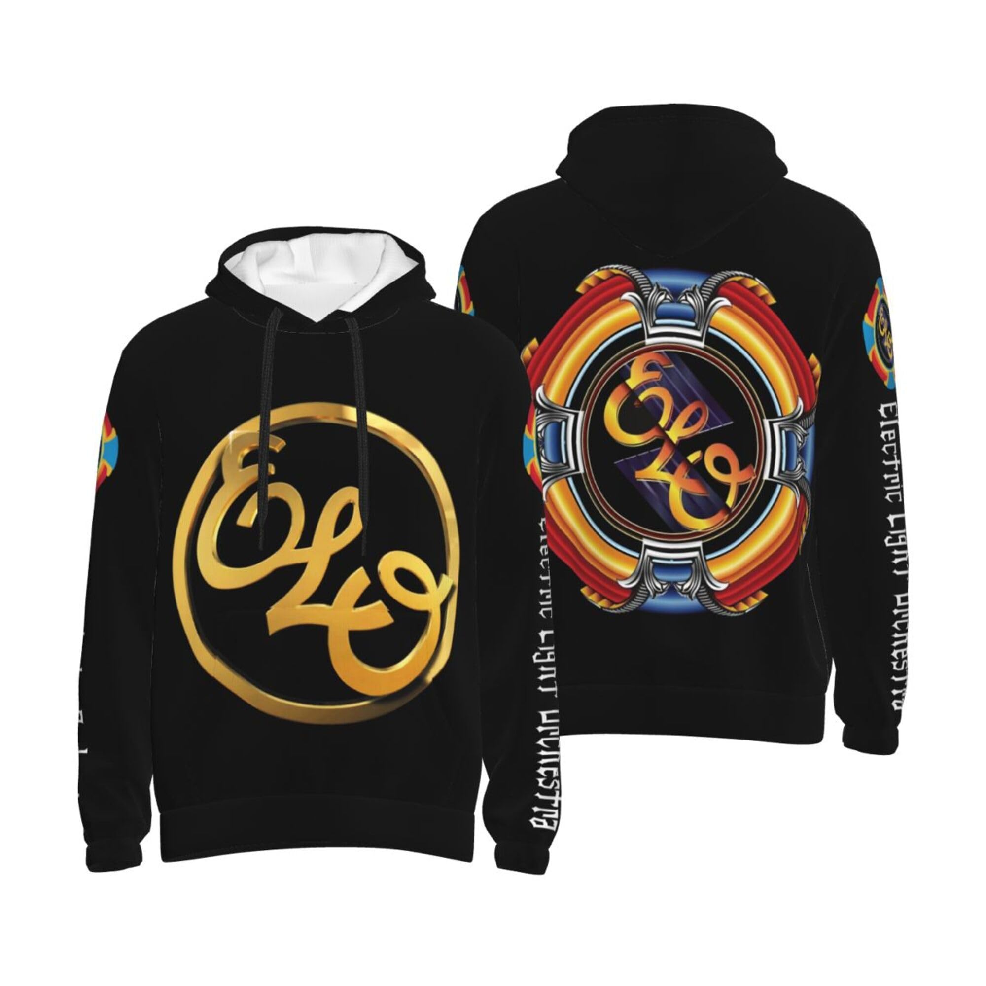 MZPQDKSLK Plain Black Pullover Hoodie Electric Hoody Neck Hooded Top El*o for Mens Light Men's Orches*tra Hooded Sweatshirts
