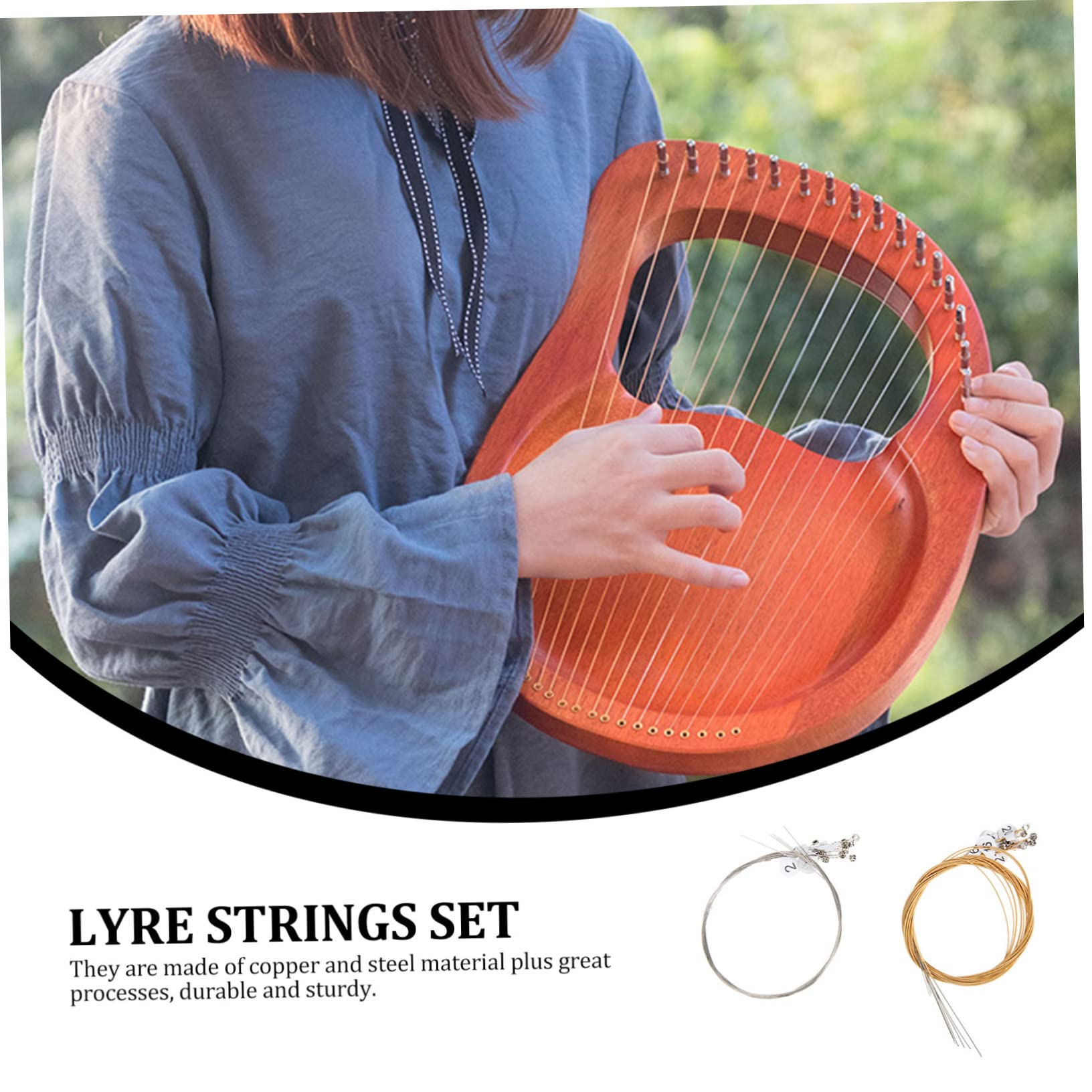 Supvox 5sätze String Lyre Strings Für Saiteninstrumente Für Musiker Und Performer Mit Hoher Resonanz Und Starken Klangübertragungen