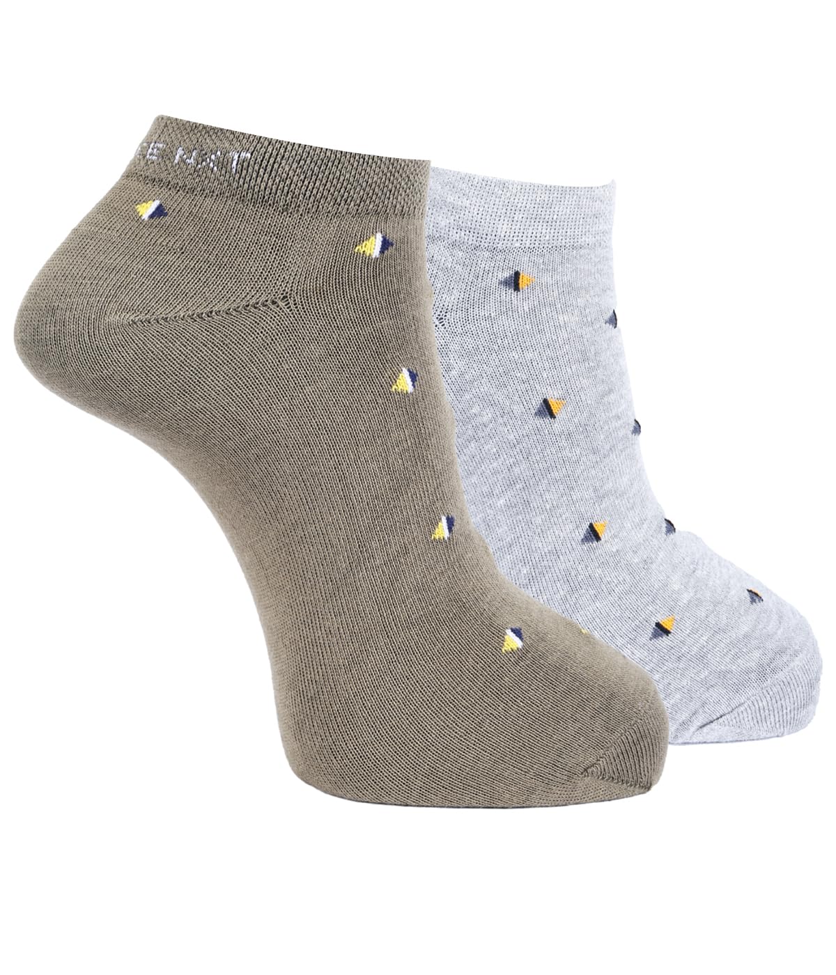 force nxt BY Dollar Socks for Men Solid Ankle Length Cotton Socks, Free Size, Pack of 2 (Multicoloured)-picture-24