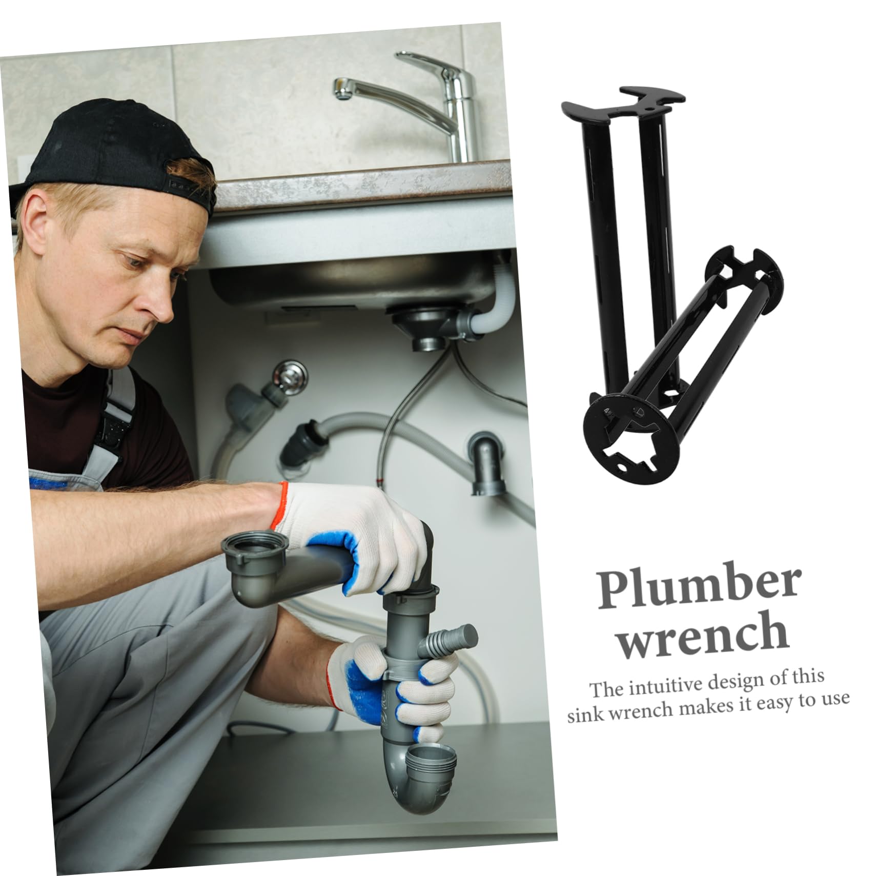 jojofuny Juego De 3 Llaves De Drenaje Para Fregadero De Baño Llave De Acero Para Lavabo Universal 2 Unidades X 3