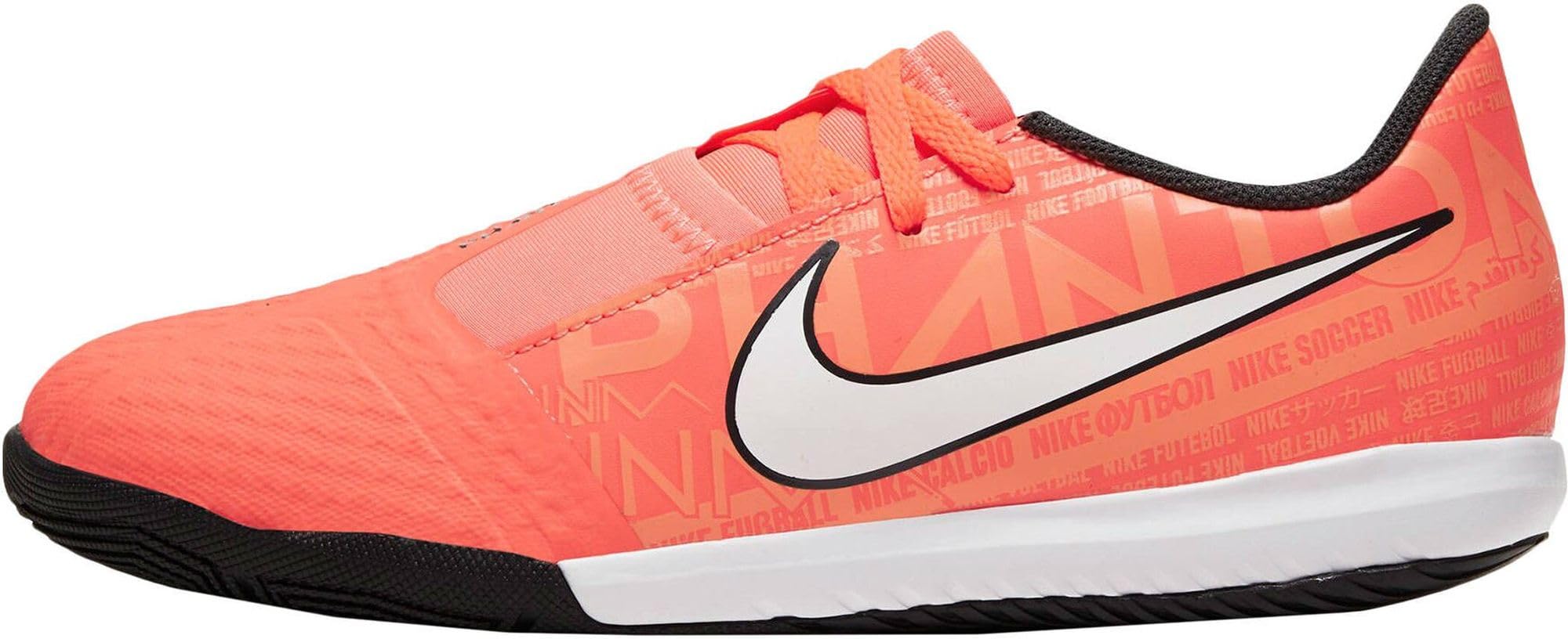 Nike Unisex Indoor-Fußballschuhe, Orange Weiß Schwarz, 34 EU