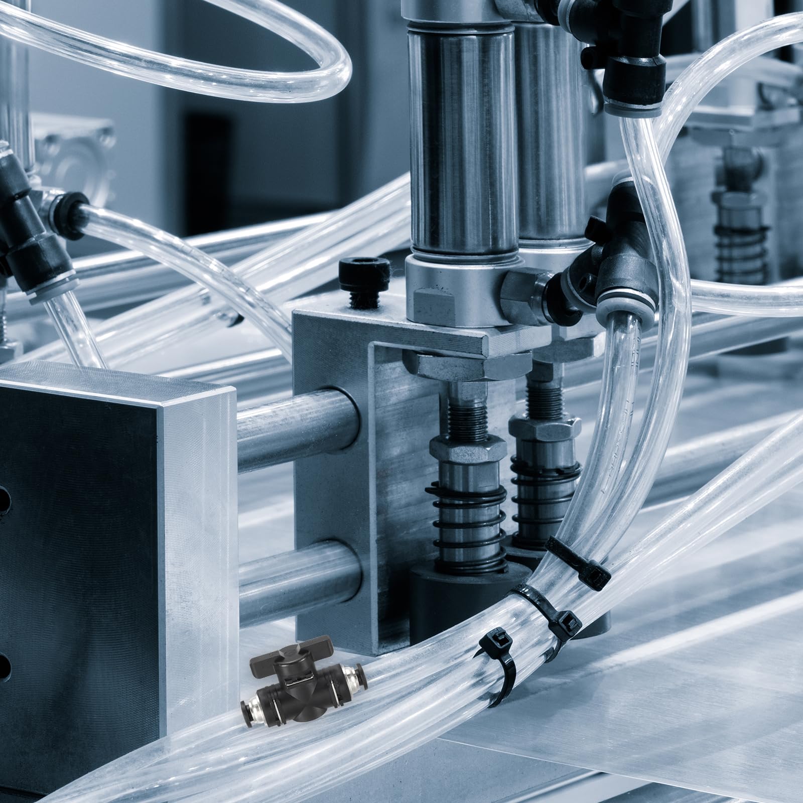 Valvola A Sfera Pneumatica 12mm - Per Tubi Push To Connect, Aria/Idraulica - Foto 9