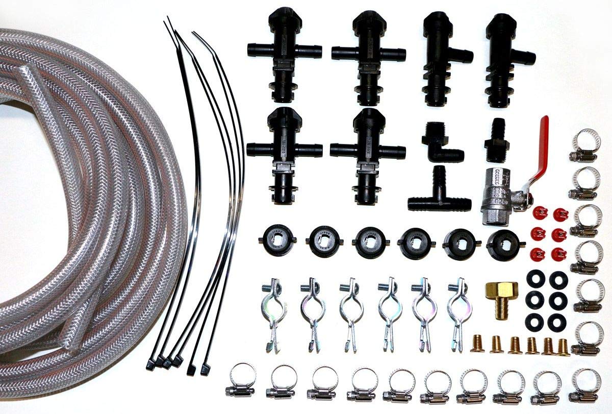 Rittenhouse Weed Spray Boom Kit with 6 Nozzles - Do-It-Yourself Horizontal Boom Kit