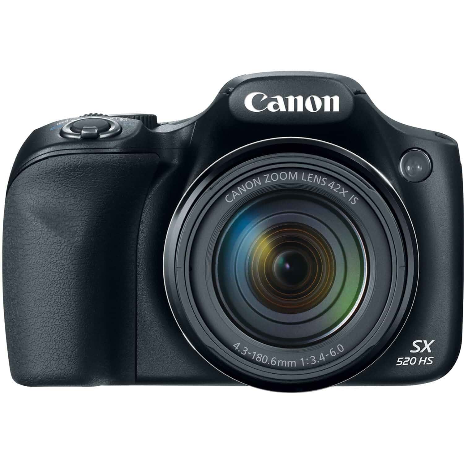 CanonPowerShot SX520 16Digital Camera with 42x Optical Image Stabilized Zoom with 3-Inch LCD (Black) Compact