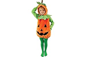 Deluxe Pumpkin Costume with Plush Green