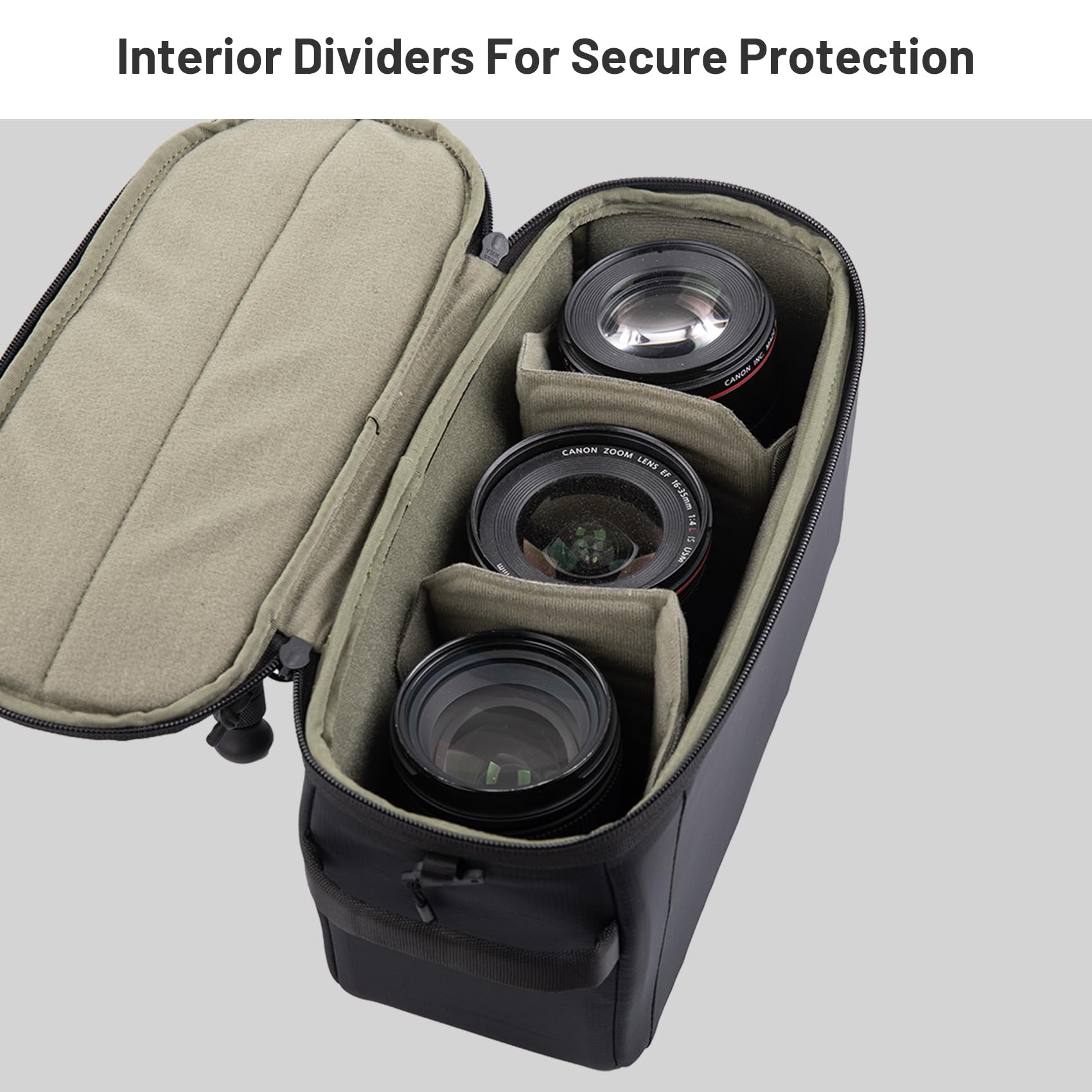 PGYTECH XS Kamera Einsatztasche mit Schultergurt, Wasserdichte Objektivtasche für Fotografen und Reisende, Leichte Insert Cube Tragetasche mit Dicker Trennwand für Canon/Nikon/Sony/Spiegellose Kameras