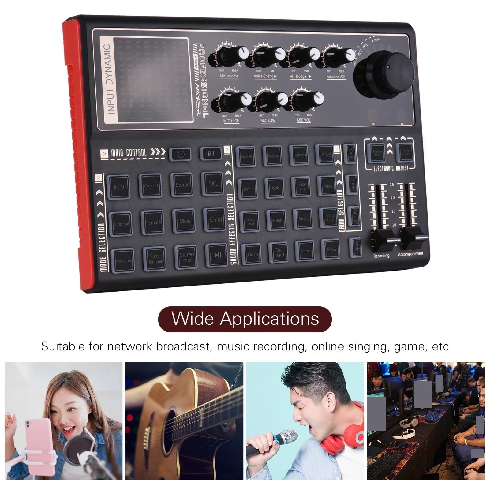 Amazon.co.jp: SK300 ライブサウンドカードボイスチェンジャーミキサー