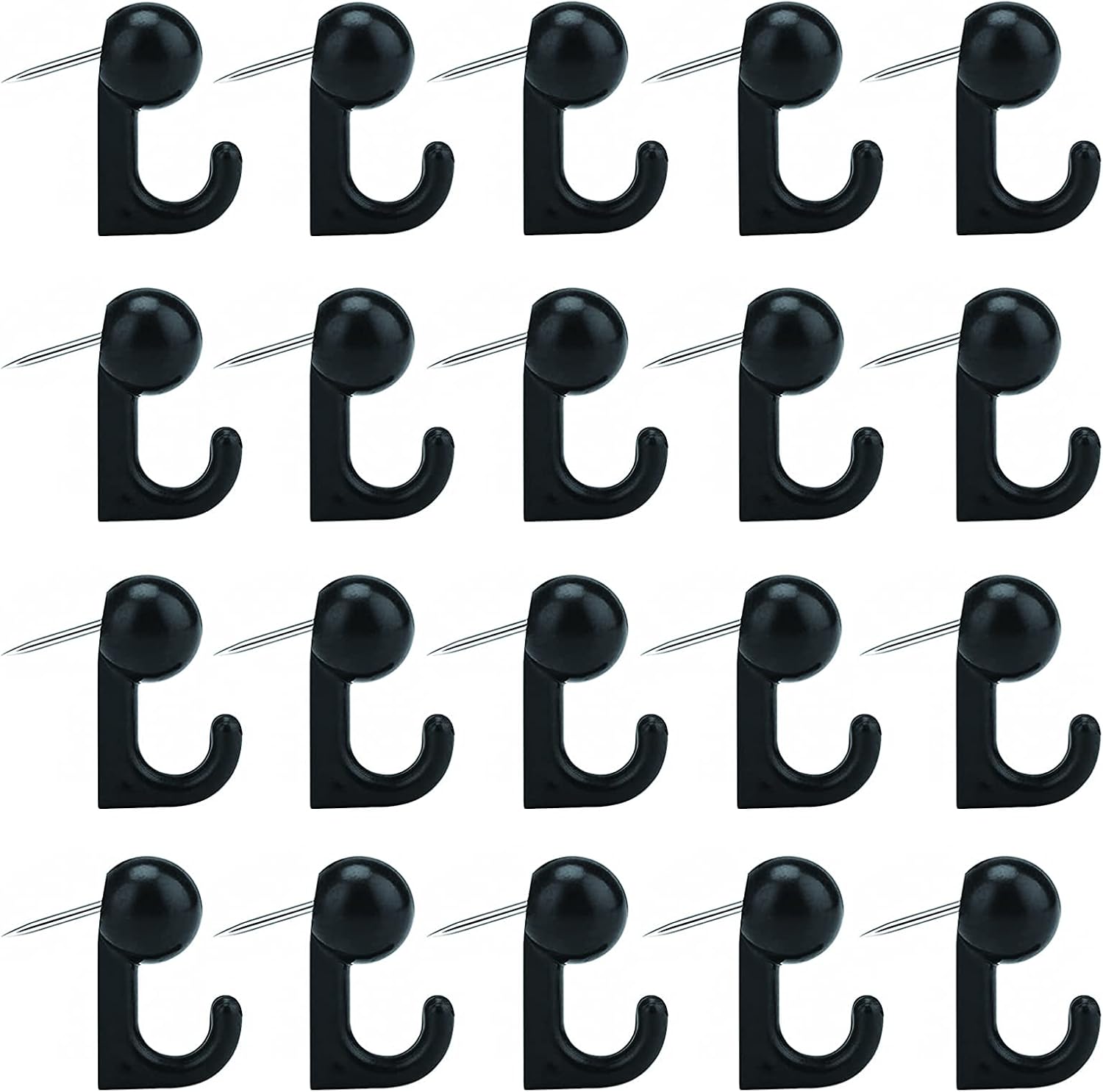 100Pcs Push Pin Hooks Push Pins Wall Hook Picture Hanging Nails for