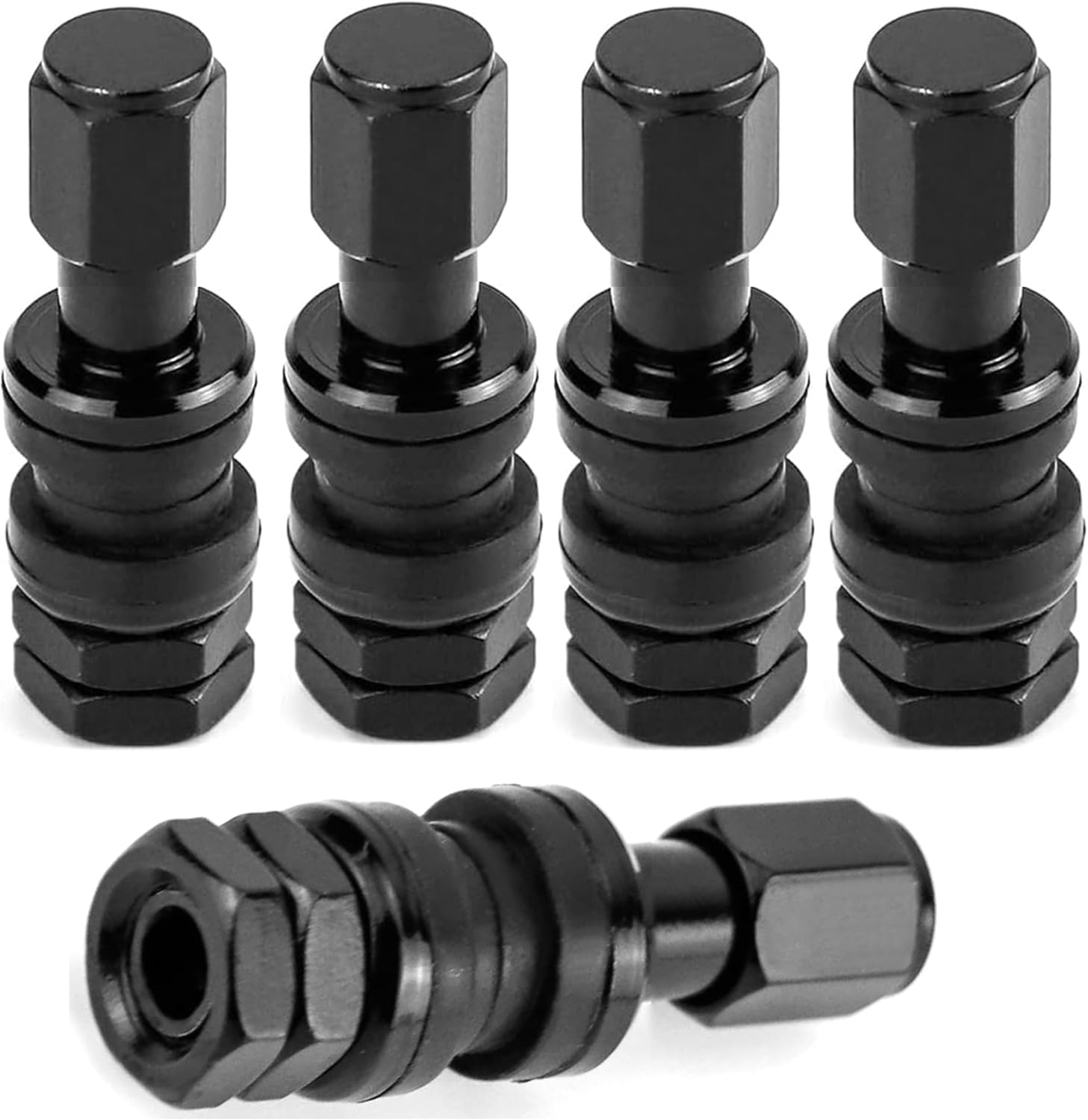 5 Pack VS33 TR33E Tubeless Metal Clampin Tire Valve Stems